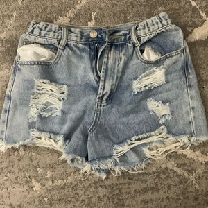 Elastic waistband summer jean shorts, from forever 21